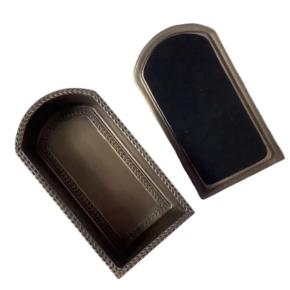 Hecate Triple Goddess Decorative Trinket Box Resin with Bronze Tones Accents